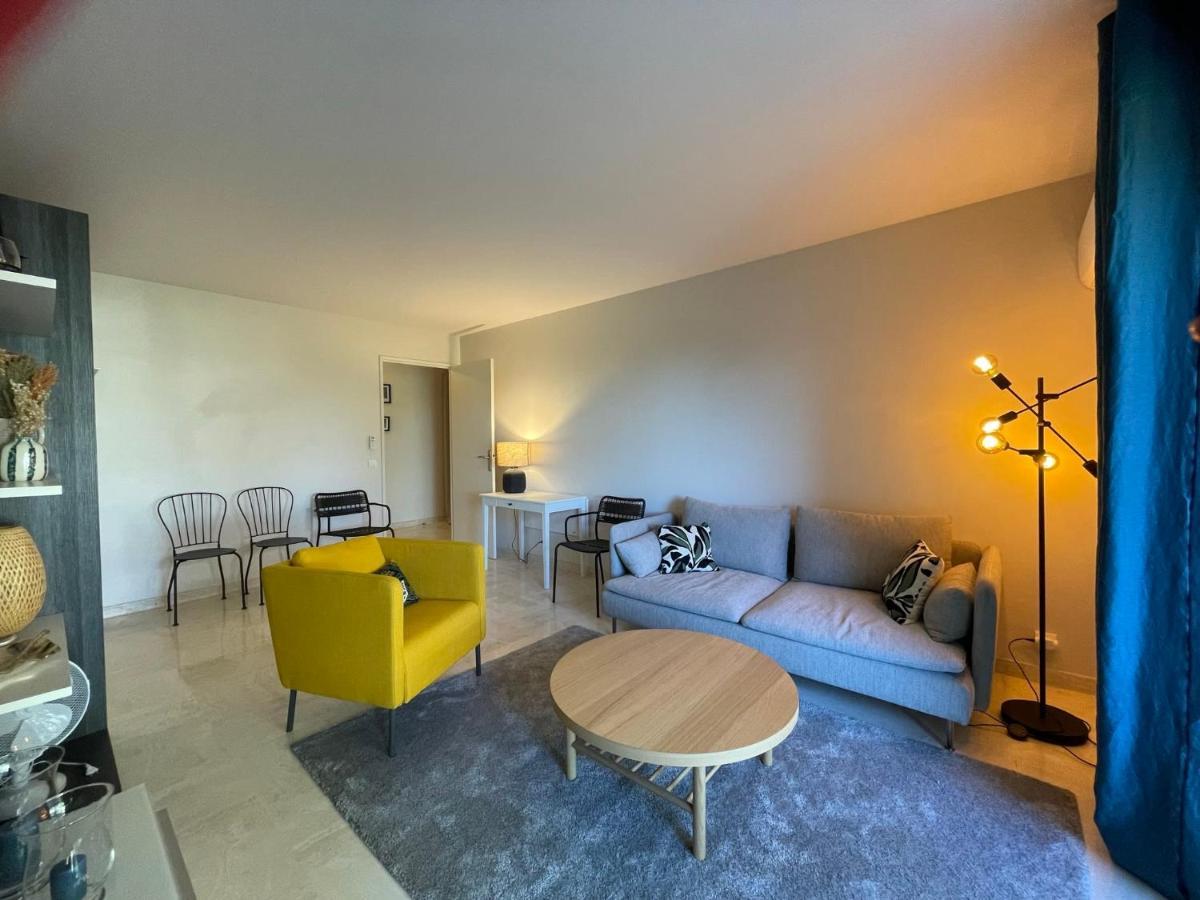 C012-Appartement Confortable Avec Piscine, Tennis Et Grand Parc 戛纳 外观 照片