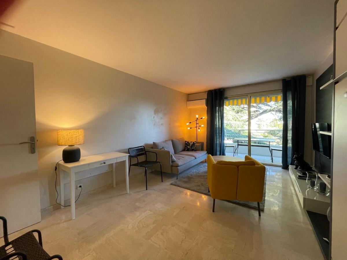 C012-Appartement Confortable Avec Piscine, Tennis Et Grand Parc 戛纳 外观 照片